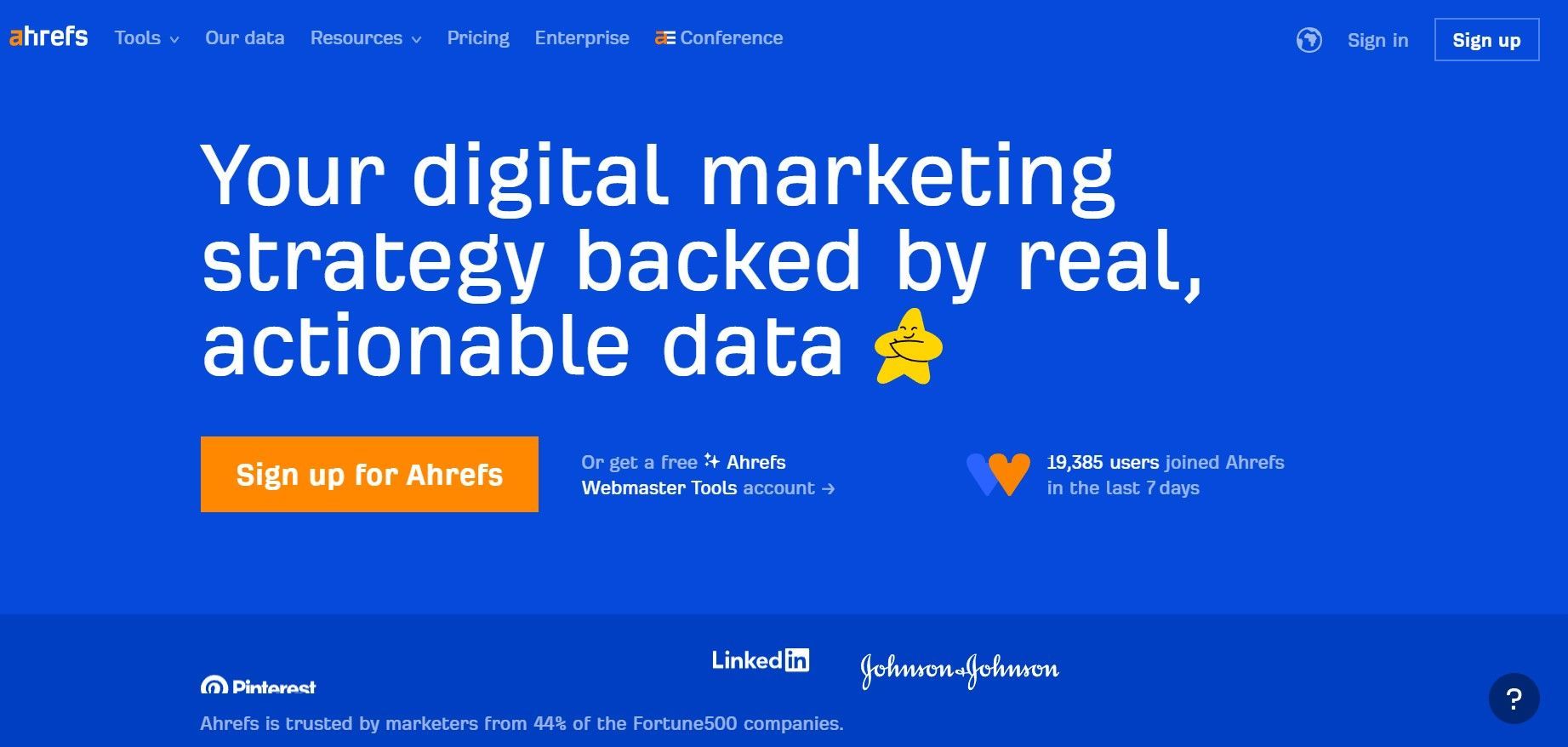 Screenshot Ahrefs 