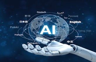 Robot hand holding AI transcreation