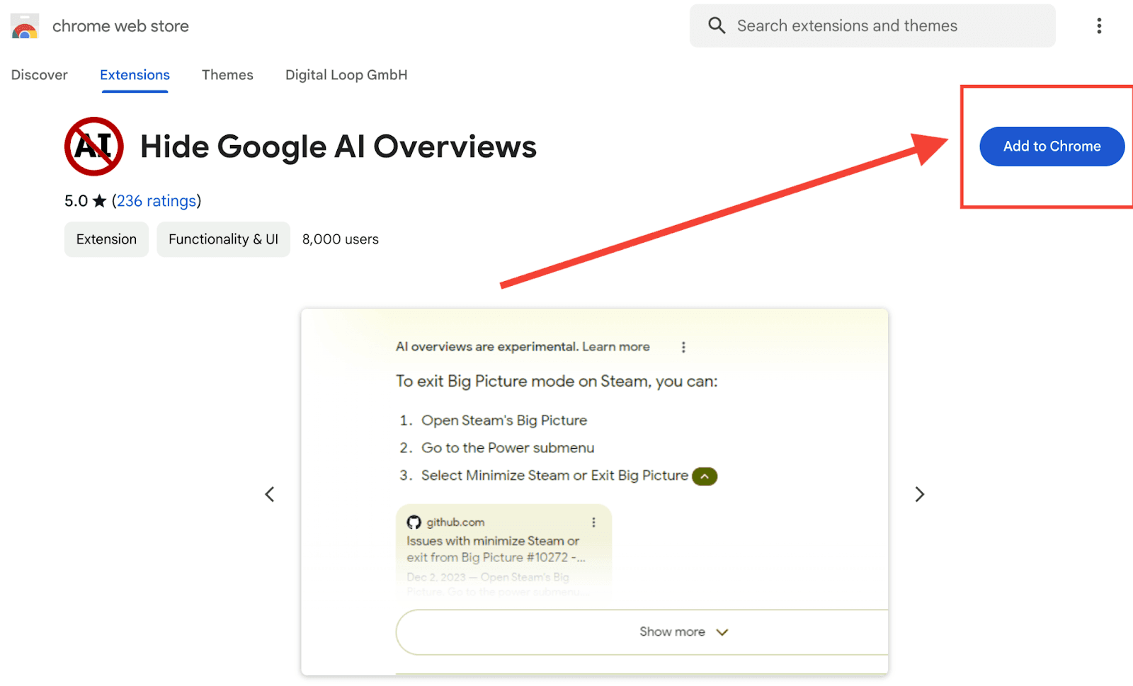 How to hide AI overwies