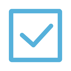 Check mark square lined icon